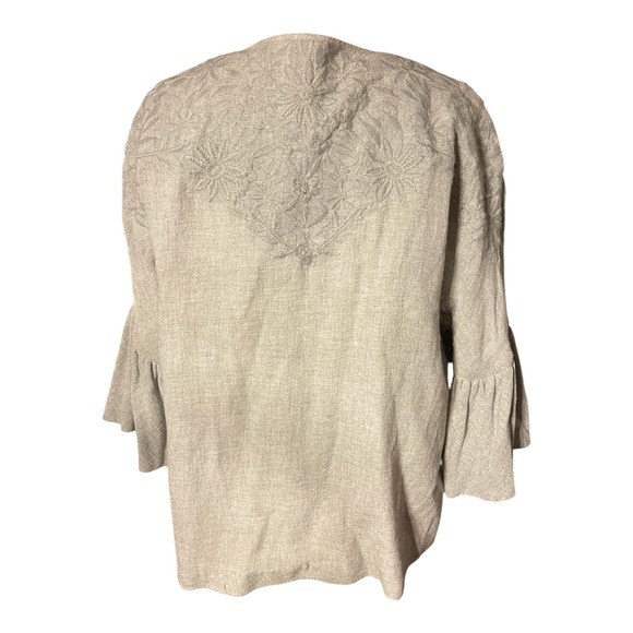 ZARA BASIC | Embroidered Wool Blend Jacket - Picture 4 of 11